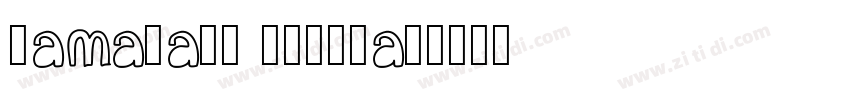 GamaHand Regular字体转换